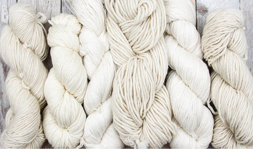 Find yarn, books and fiber ready for your dyeing ideas