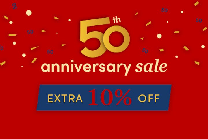 Extra 10% off Anniversary Sale