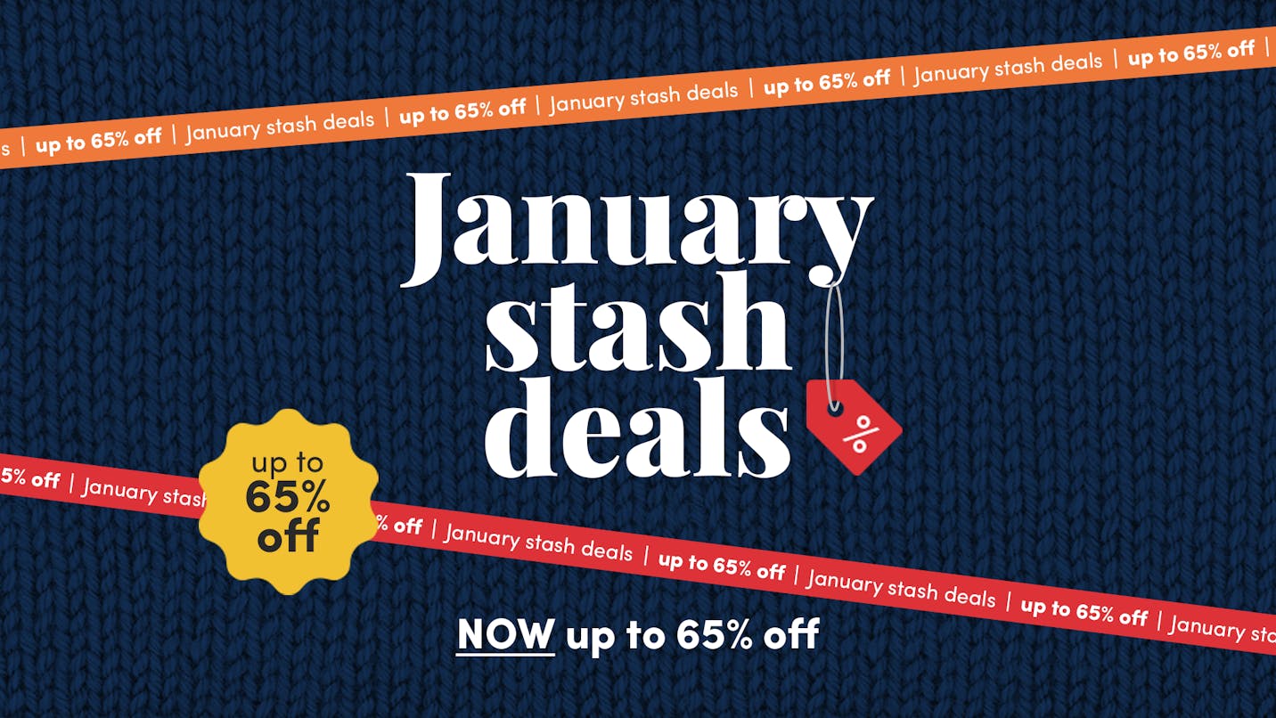 January Stash Deals - Now Up To 65% OFF!