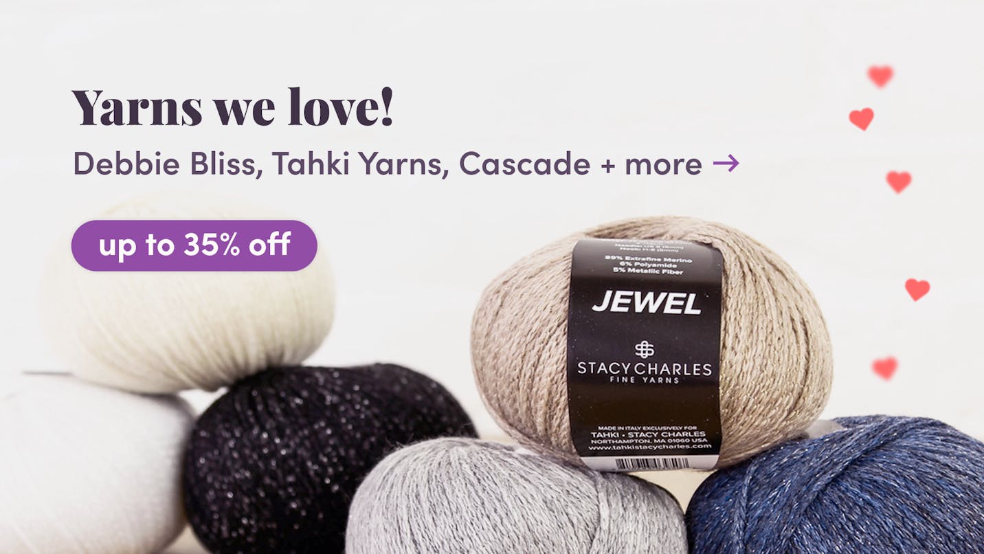 Save up to 35% Yarns We!