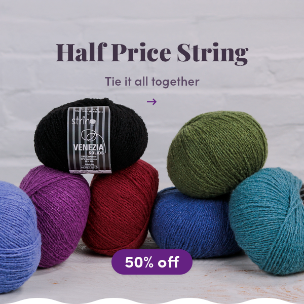 Save 50% on String yarns!