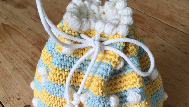 drawstring bag tutorial by kate eastwood