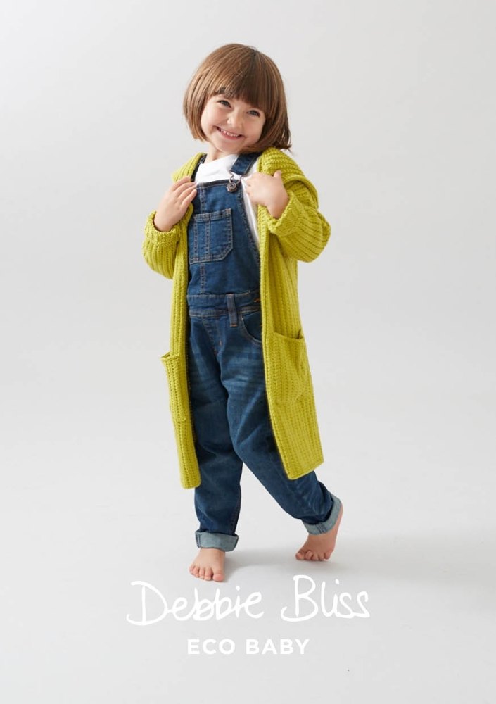 Halima Cardigan in Debbie Bliss Eco Baby