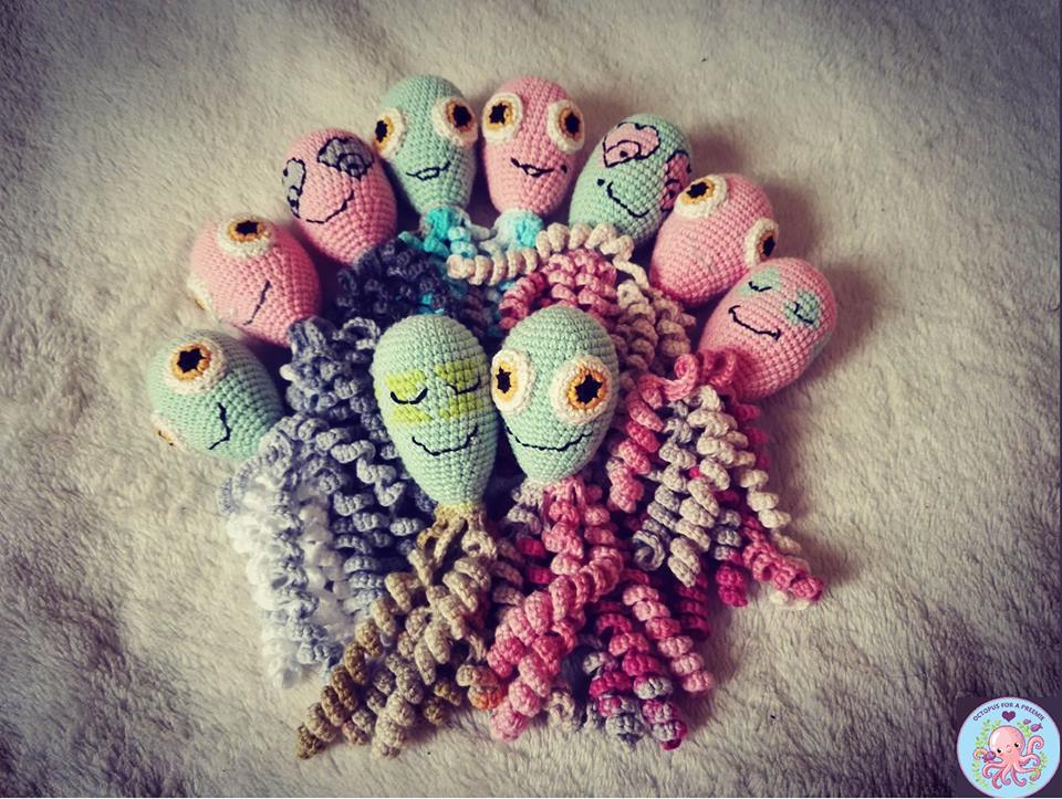 Making a difference to preemie babies, one crochet octopus at a time