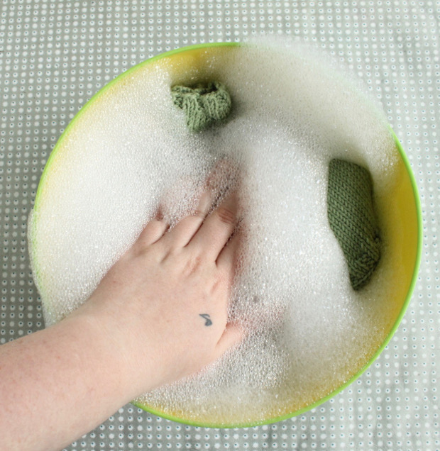 soaking knitwear