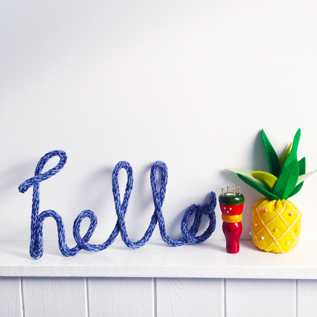 how to french knit a decorative word free tutorial by christine leech