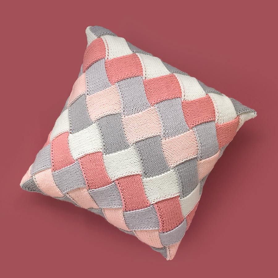 Woven Wonder Cushion in Paintbox Yarns Baby DK