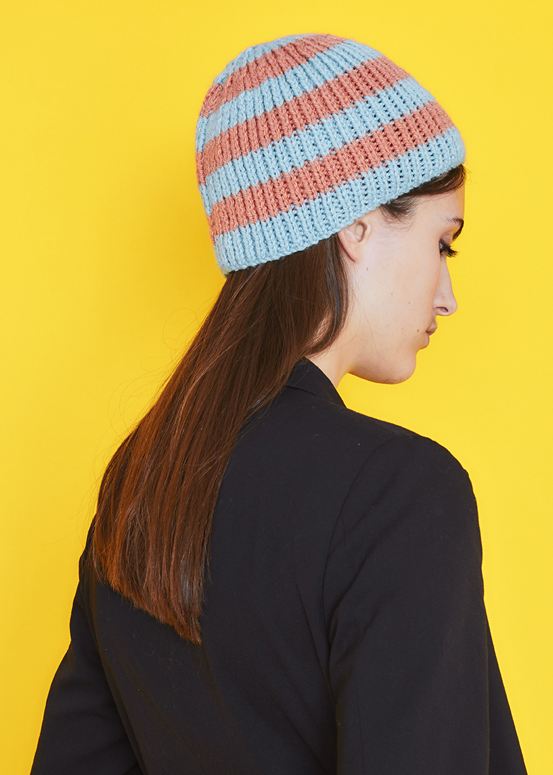 Easy Beanie Hat - Free Knitting Pattern in Paintbox Yarns Simply Aran