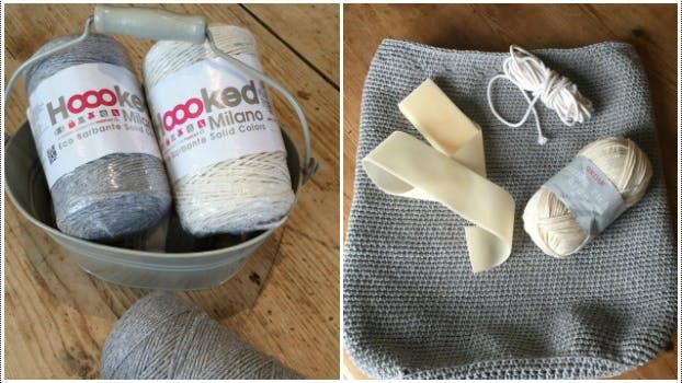 Yarn to crochet a packpack