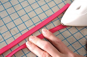 press your zip with an iron