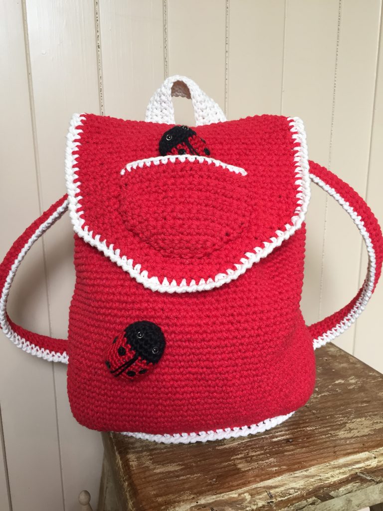 Crochet the cutest ladybird backpack