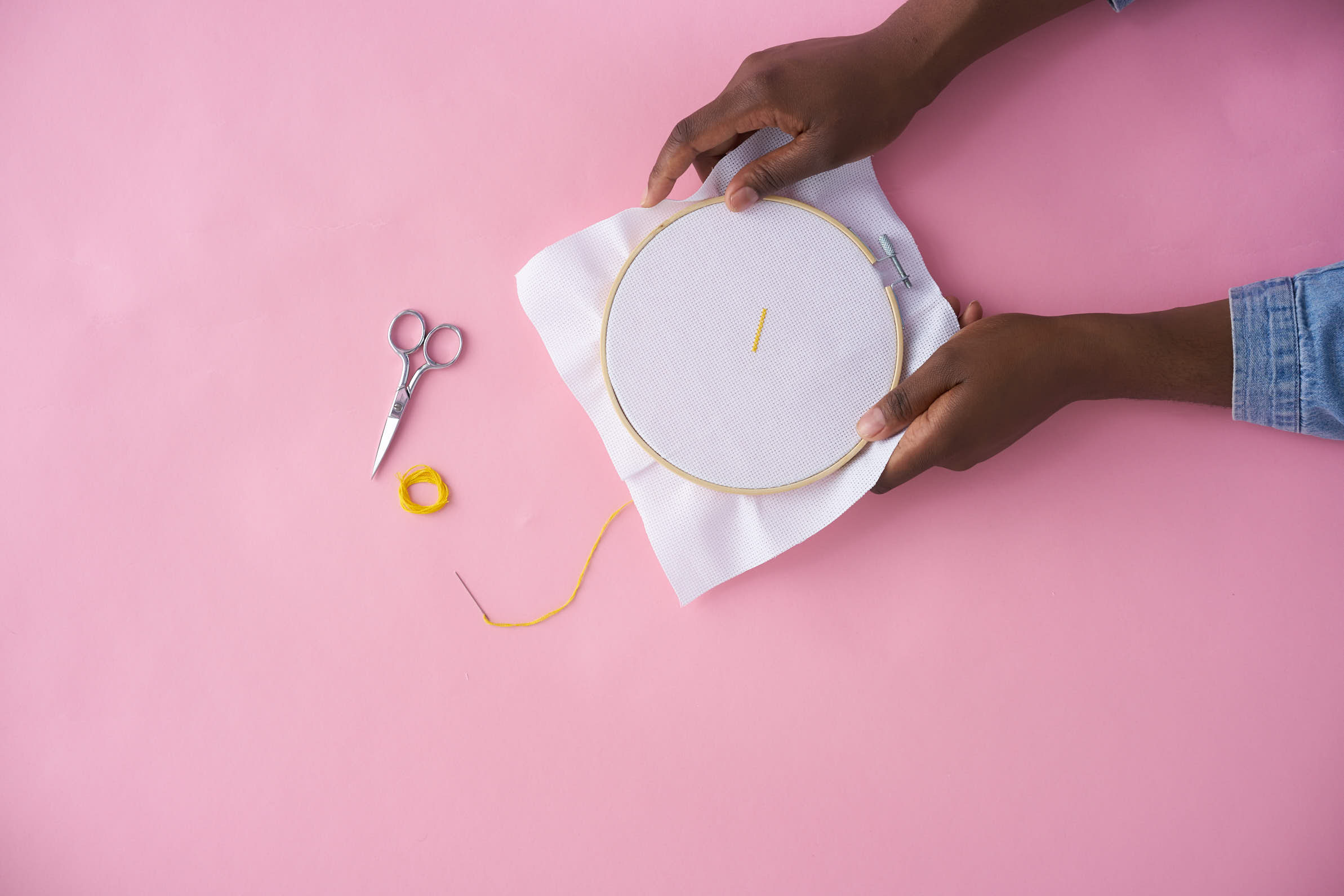 Cross stitch how to beginners first row