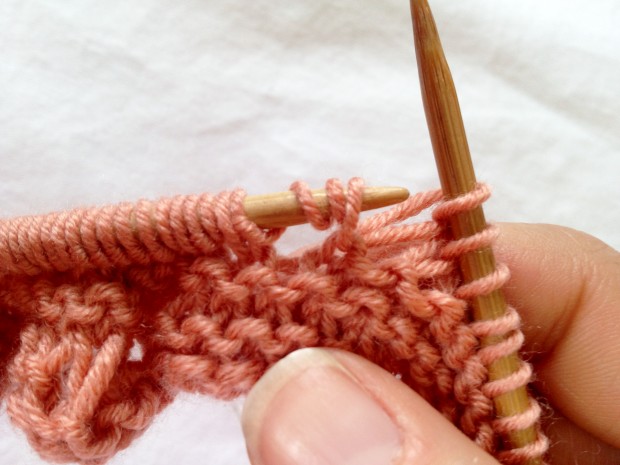 knitting seafoam stitch
