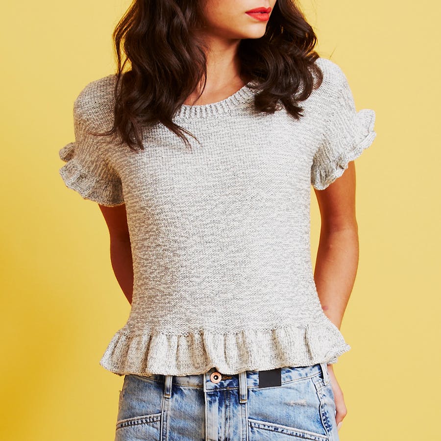 Twirling Top in Paintbox Yarns Metallic DK
