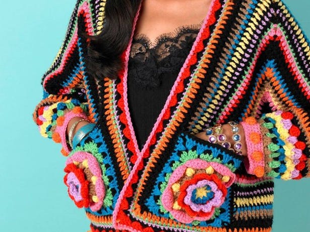 blooming bomber free crochet pattern by katie jones for paintbox yarns