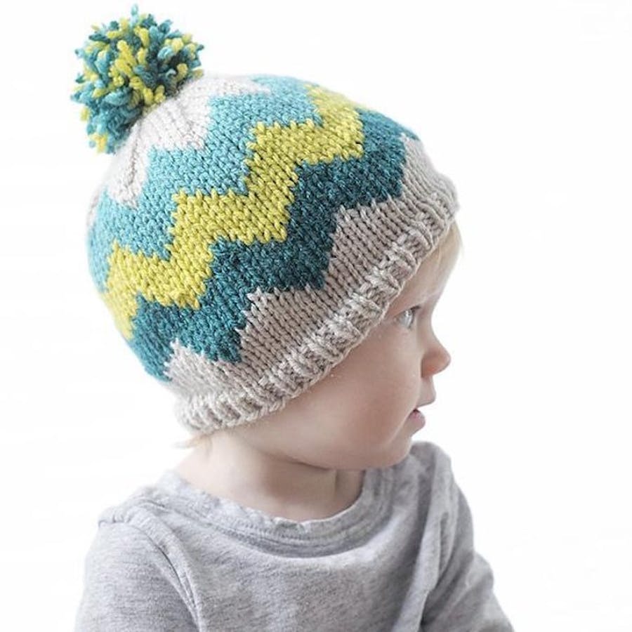 Zig Zag Chevron Hat