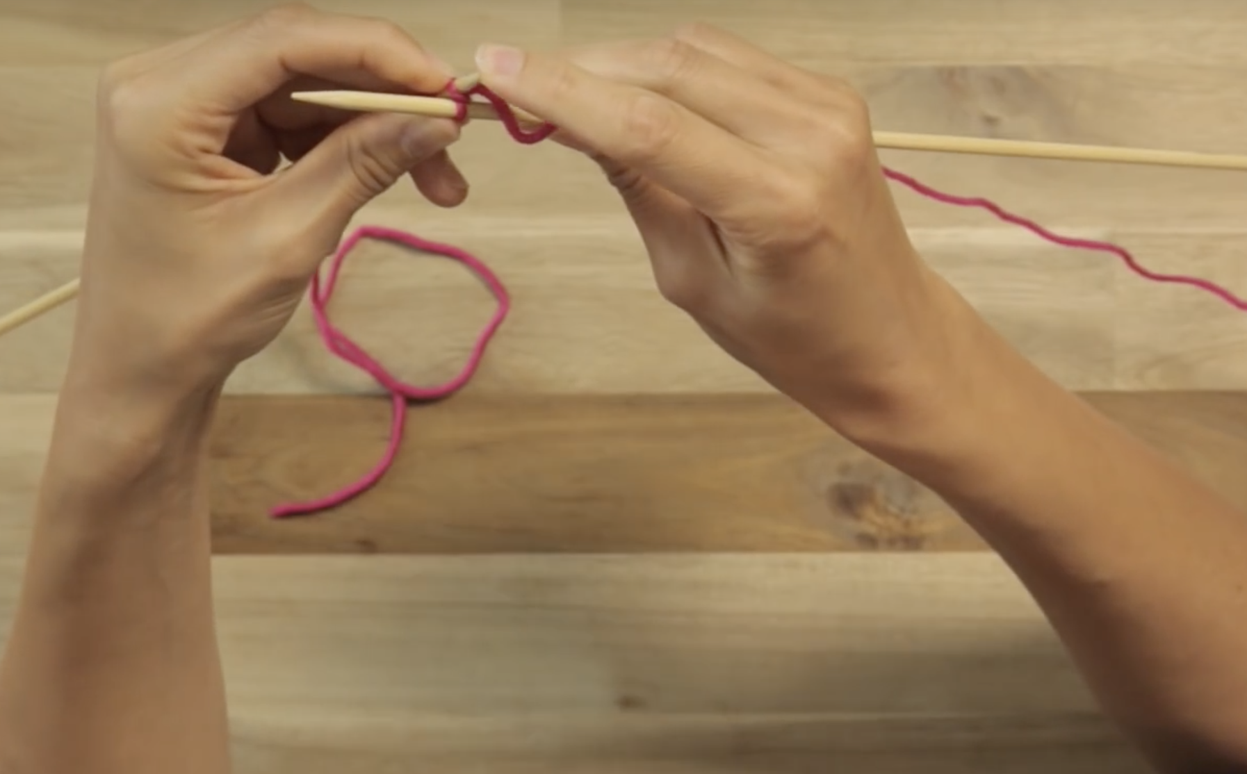 slip off the stitch to complete knit stitch