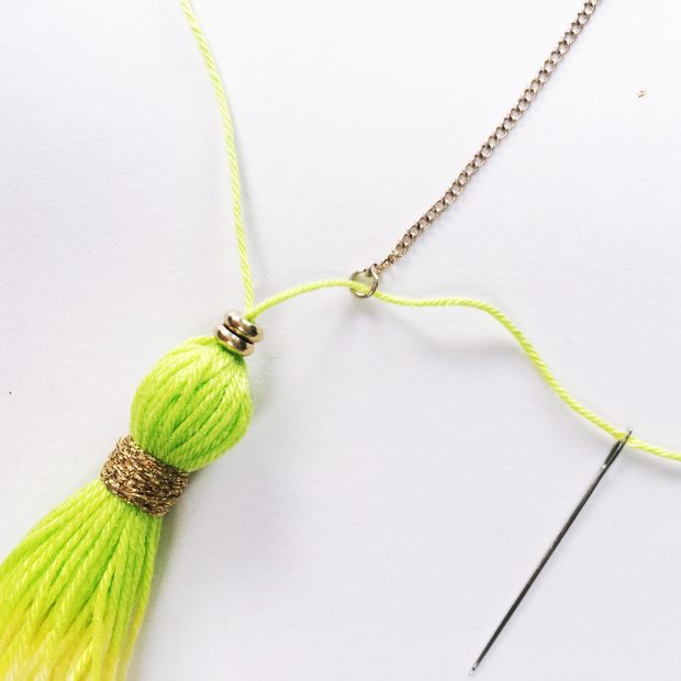 How to make a tassel necklace free tutorial by christine leech