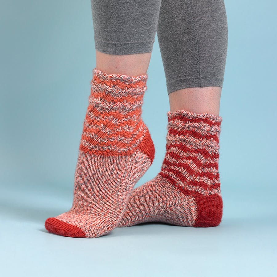 Fairground Feet Socks in Paintbox Yarns Socks