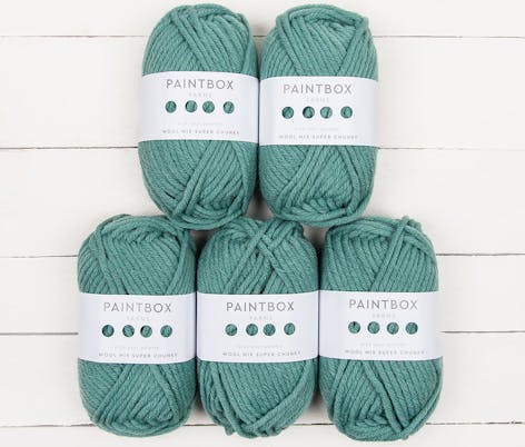 Paintbox Yarns Super Chunky, shade Slate Green