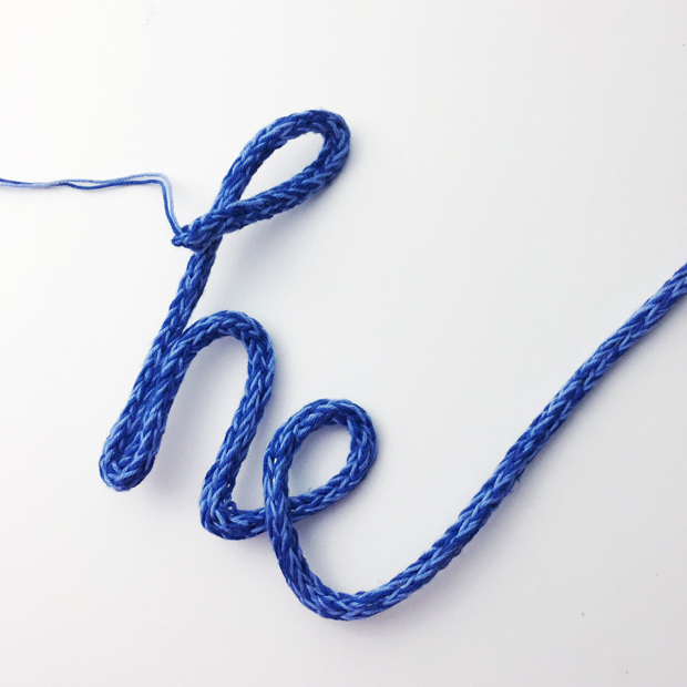 how to french knit a decorative word free tutorial by christine leech