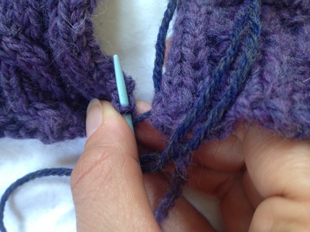 how to work mattress stitch with Amy Kaspar
