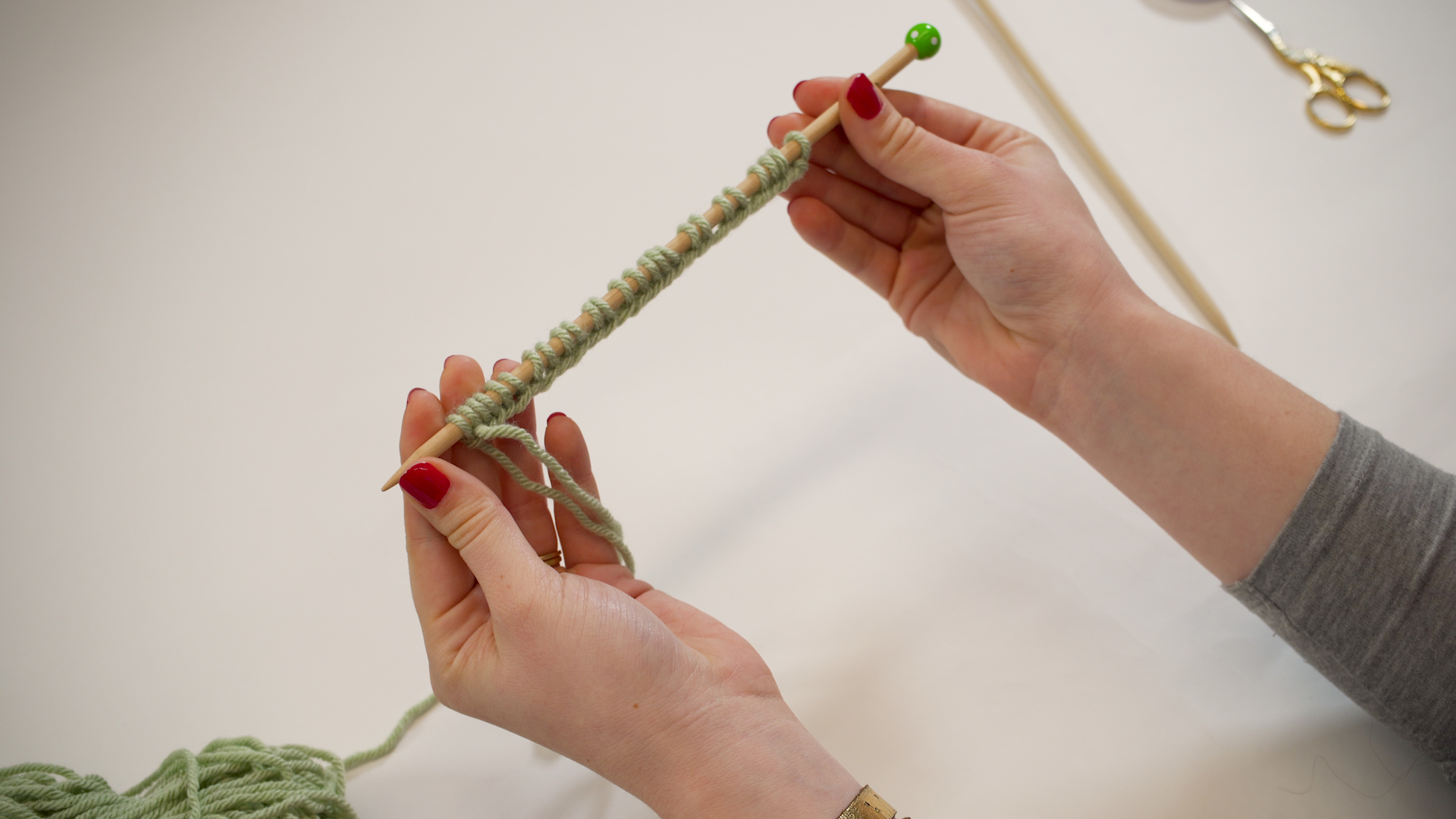 needle with 25 cast on stitches