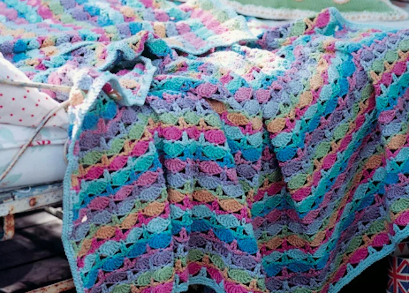 free crochet pattern picnic blanket in rowan handknit cotton