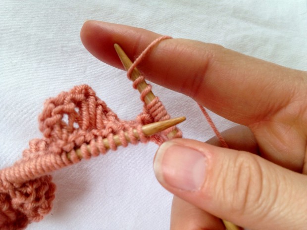 knitting seafoam stitch