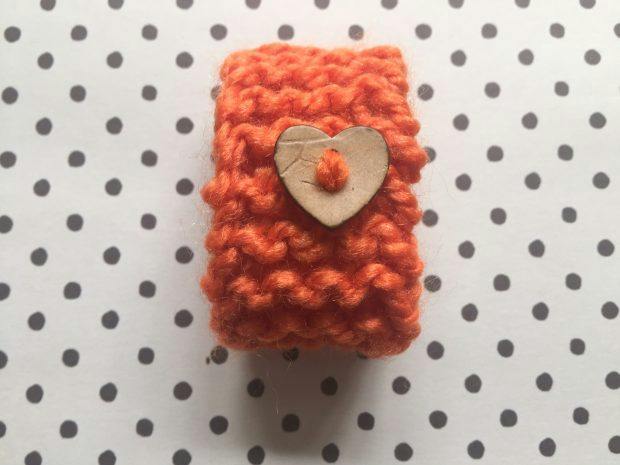 garter stitch wrist band