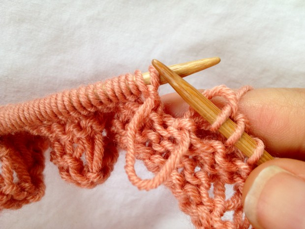 knitting seafoam stitch