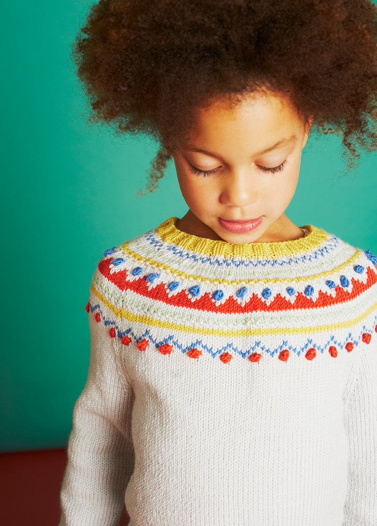 Lulu Sweater, Beret and Handwarmers in Debbie Bliss Baby Cashmerino