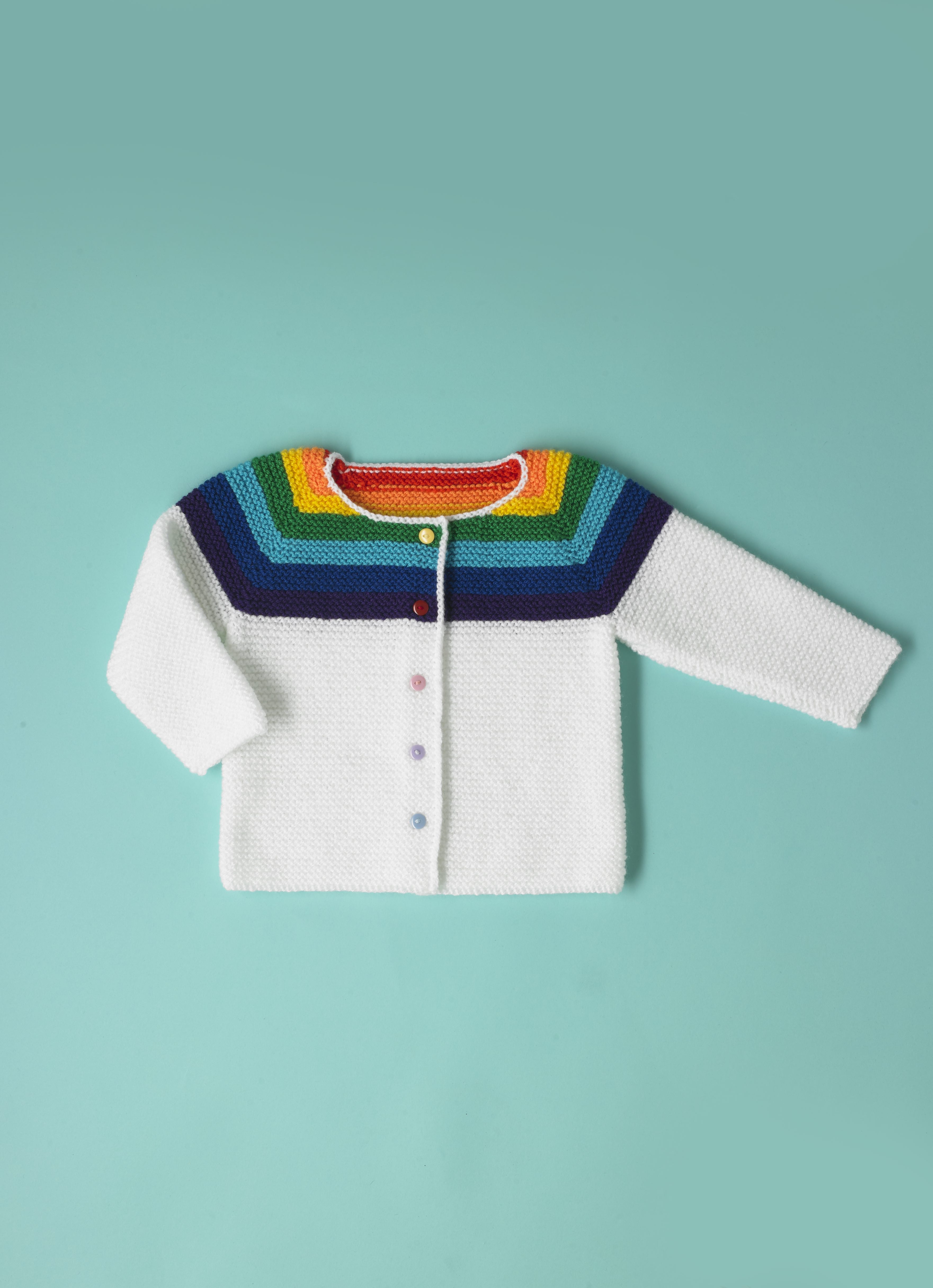 Buttons Paintbox Rainbow Cardigan