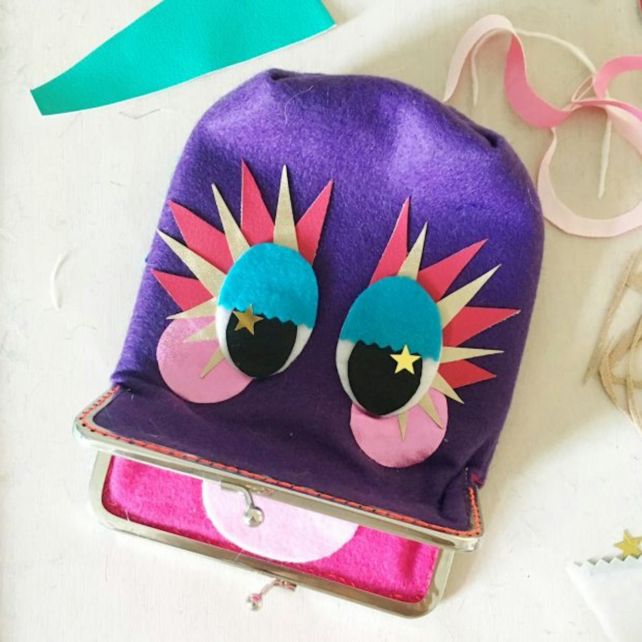 how to make a monster purse free tutorial by christine leech