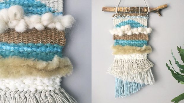 How to weave a wall hanging