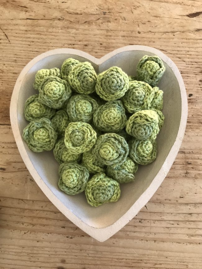 Crochet fabulously festive little sprouts 