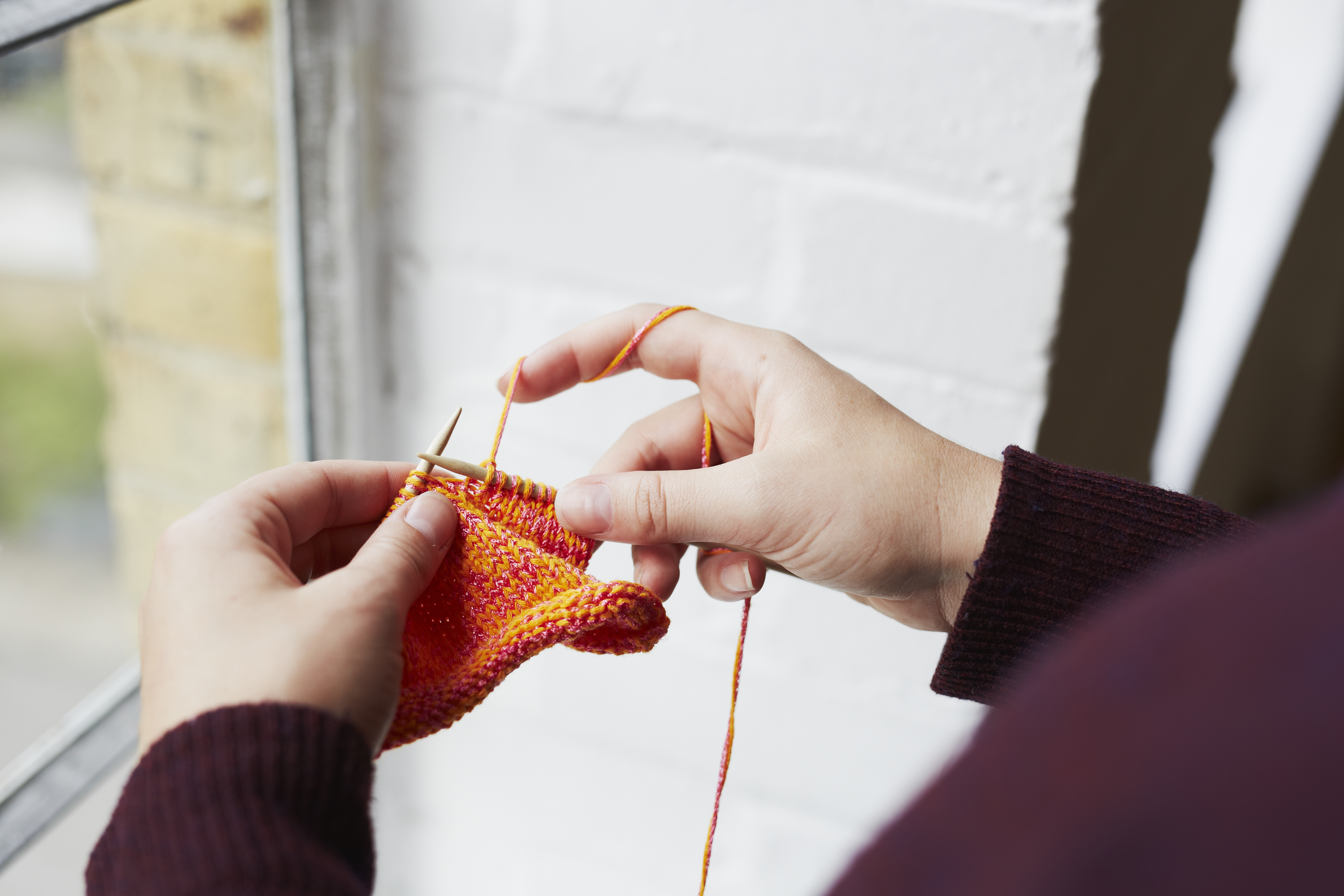 Knitting for mindfulness