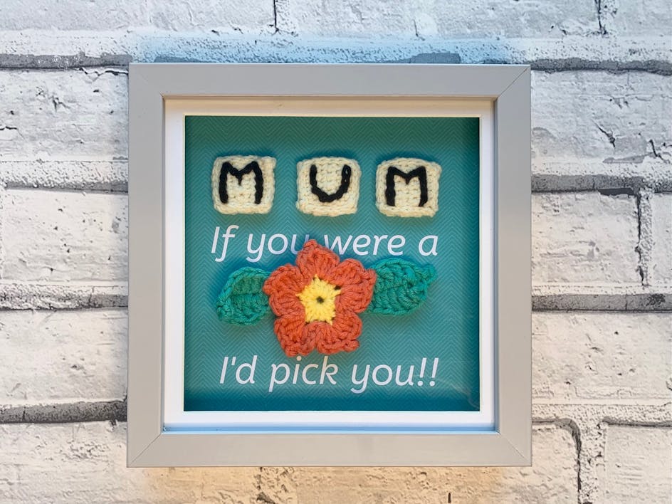 Crochet a cute keepsake for your mom!