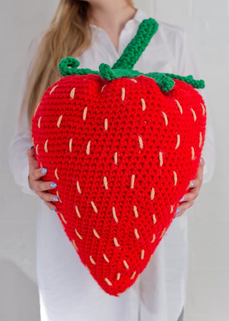 Giant Strawberry Crochet Amigurumi Kit – Club Crochet