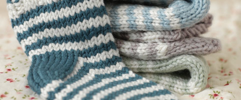 4 ways to knit jogless stripes
