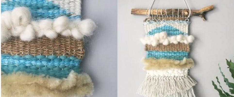 How to weave a wall hanging