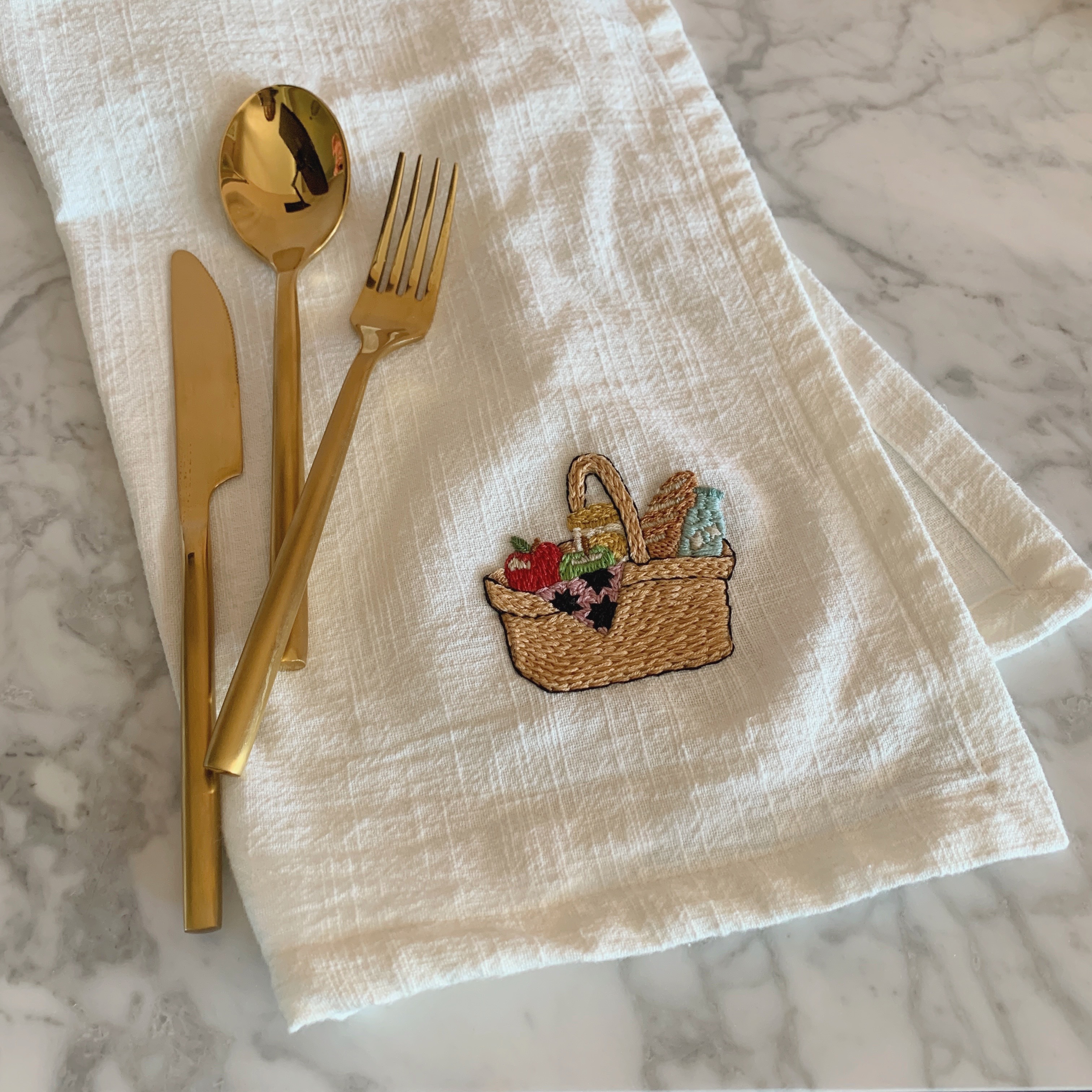 Free embroidery picnic basket tutorial 
