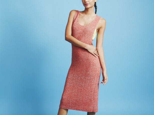 Midsummer Midi Dress - Free Knitting Pattern For Women in Paintbox Yarns Metallic DK