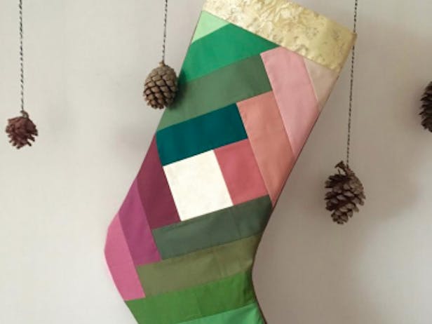 Quilted stocking pattern