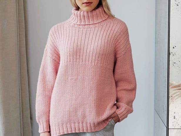 Camellia Sweater in Debbie Bliss Iris