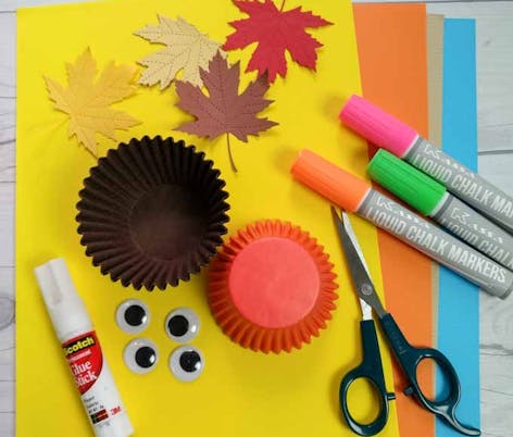Autumn owl crafts for kid supplies
