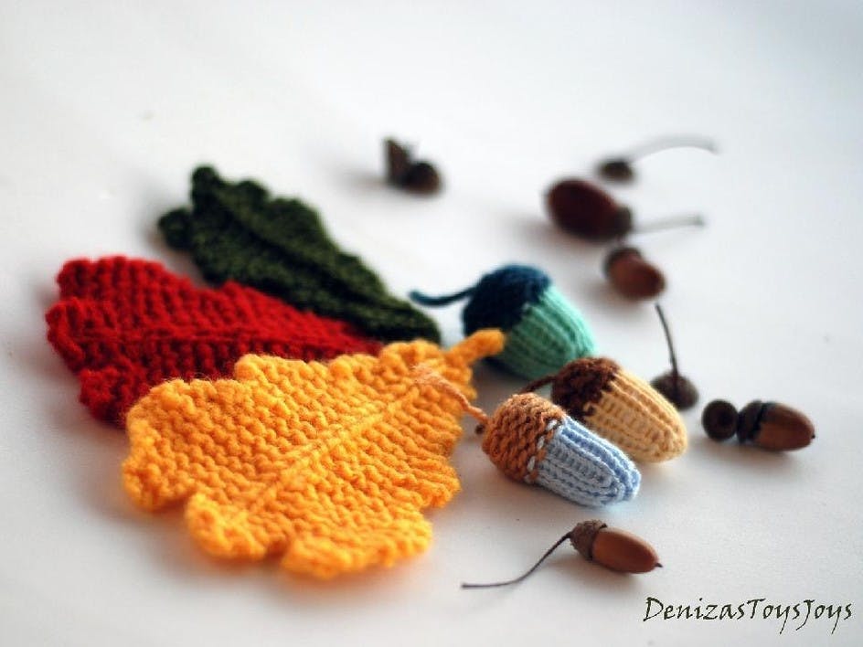 7 herrlich herbstige Dekostrickmuster