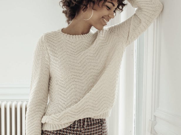 Malaury Sweater in Phildar Phil Laine Cachemire