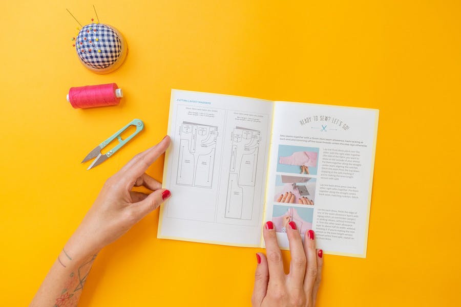 reading a sewing pattern