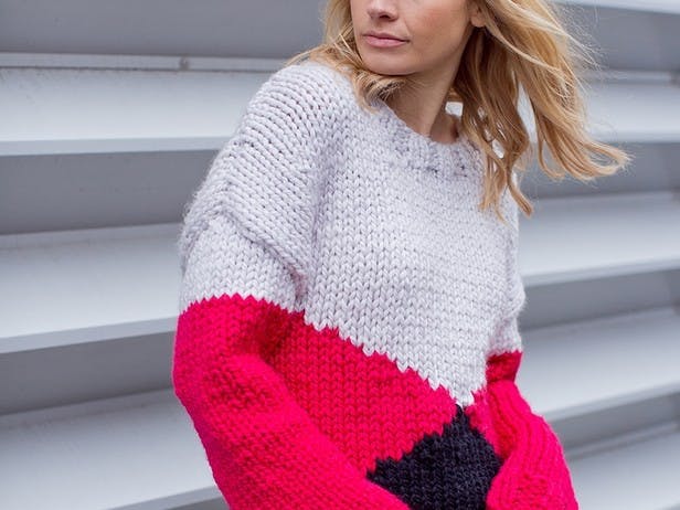 Sigrid Boxy Jumper - Knitting Pattern For Women in MillaMia Naturally Soft Super Chunky